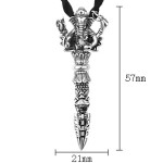 925 Silver Ganesha Vajra Pendant