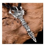 925 Silver Ganesha Vajra Pendant