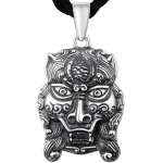 925 Silver Retro Thai Silver Pi Xiu Beast Head Men's Pendant