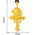 999 Pure Gold Cross Pendant - Final Fantasy VIII Griever Legendary Collector's Edition