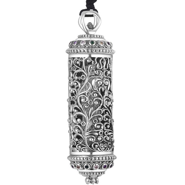 990 Pure Silver Thai Silver Antique Guanyin Openwork Pendant