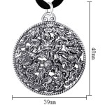 990 Pure Silver Nine Dragons Playing with Pearl Zodiac Dragon Head Pendant