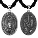 925 Silver Holy Mother Mercy Pendant