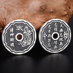 990 Pure Silver Jiang Ziya Divine Protection Pendant