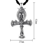 990 Pure Silver Eye of Horus Cross Emblem Pendant