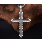 990 Pure Silver Classic Cross Pendant
