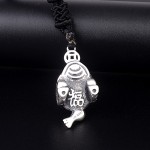 990 Pure Silver Three-Legged Wealth Toad Pendant