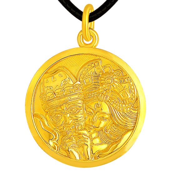 999 Pure Gold Ancient-method Palden Lhamo Six-Syllable Mantra Pendant