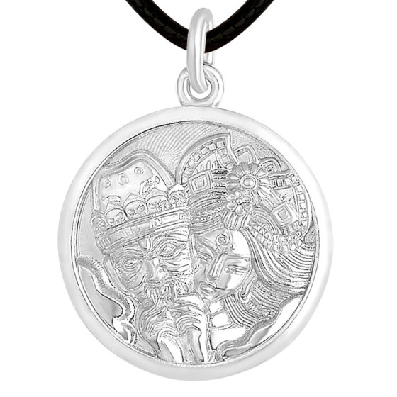 Pt950 Platinum Palden Lhamo Six-Syllable Mantra Pendant