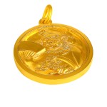 999 Pure Gold Ancient-method Zhong Kui Pendant - Blessing & Home Protection Deity