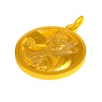 999 Pure Gold Ancient-method Zhong Kui Pendant - Blessing & Home Protection Deity