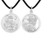 Pt950 Platinum Zhong Kui Pendant - Blessing & Home Protection Deity