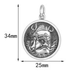 925 Silver Zhong Kui Thai Silver Pendant - Blessing & Home Protection Deity