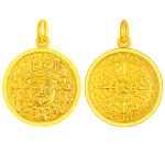999 Pure Gold Ancient-method Palden Lhamo Vajra Pendant
