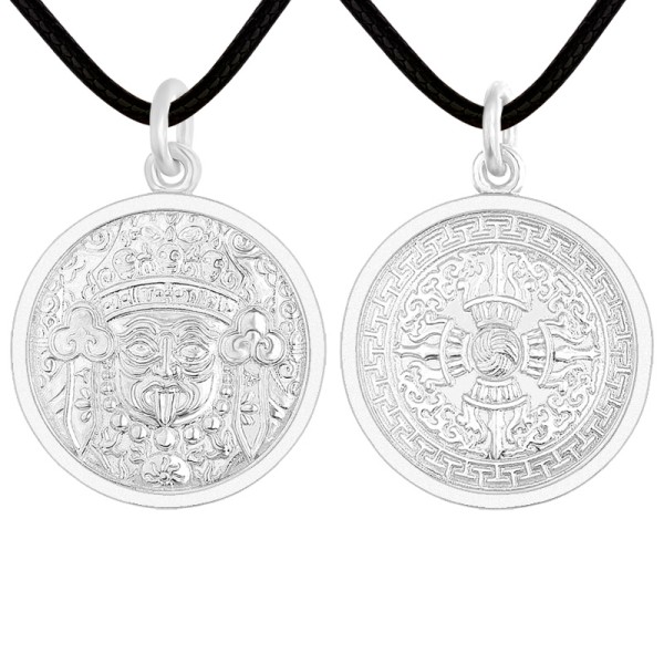 Pt950 Platinum Palden Lhamo Vajra Pendant