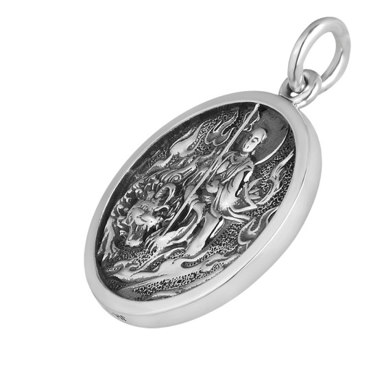 925 Silver Ksitigarbha Bodhisattva Pendant