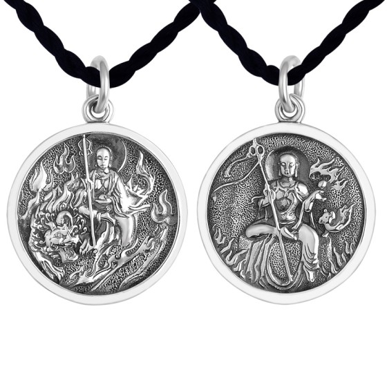 925 Silver Ksitigarbha Bodhisattva Pendant