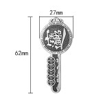 925 Silver Kylin Key & Five Emperor Coins Wealth Pendant