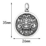925 Silver Taotie Wealth Beast Pendant