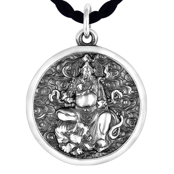 925 Silver Zhao Gongming Wealth God Pendant
