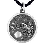 925 Silver Carp Leaping Dragon Gate Pendant