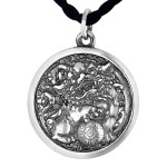 925 Silver Eight-Direction Wealth Ball Pendant