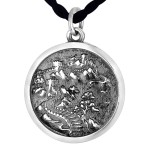 925 Silver Garuda and Great Wall Theme Pendant