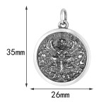 925 Silver Garuda and Great Wall Theme Pendant