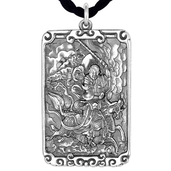 925 Silver Thunder Patriarch Bagua Pendant
