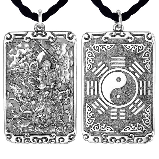 925 Silver Thunder Patriarch Bagua Pendant