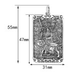 925 Silver Zhang Daoling Celestial Master Bagua Pendant