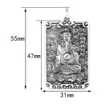 925 Silver Yang Yunsong Feng Shui Bagua Pendant