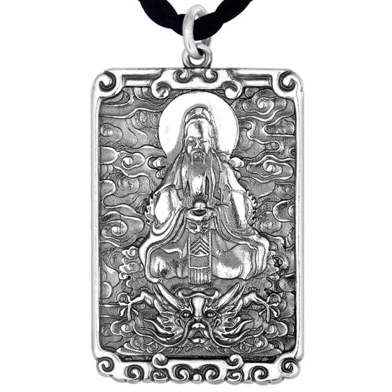 925 Silver Hongjun Laozu Bagua Pendant