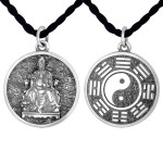 925 Silver Wenchang Emperor Bagua Pendant