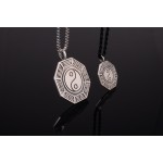 925 Silver Bagua Talisman Pendant