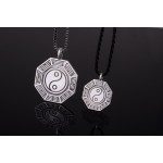 925 Silver Bagua Talisman Pendant