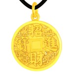 999 Pure Gold Ancient-method Pi Xiu Wealth Attracting Pendant