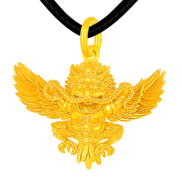 999 Pure Gold Garuda Divine Bird Pendant