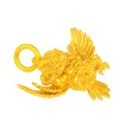 999 Pure Gold Garuda Divine Bird Pendant