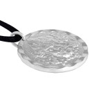 Platinum Six-Syllable Mantra Yellow Jambhala Pendant