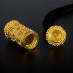 999 Pure Gold Nine-Syllable Mantra & Four Divine Beasts Talisman Pendant