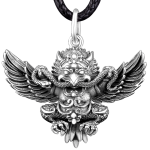 925 Silver Garuda Divine Bird Soaring Pendant