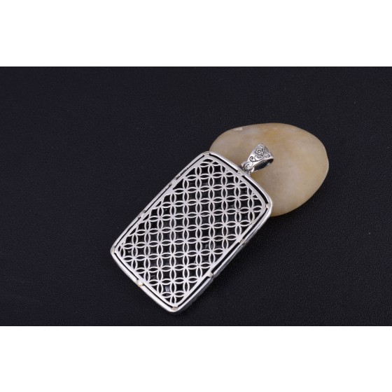 925 Silver Warrior Wealth God Guan Gong Pendant