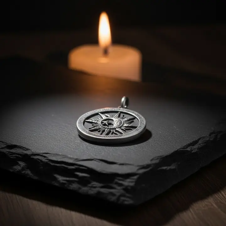 Celestial Radiance Talisman: "Nothing New Under the Sun" S925 Sterling Silver Amulet