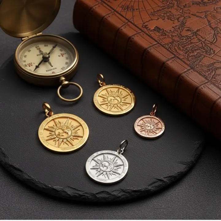 Celestial Radiance Talisman: "Nothing New Under the Sun" S925 Sterling Silver Amulet