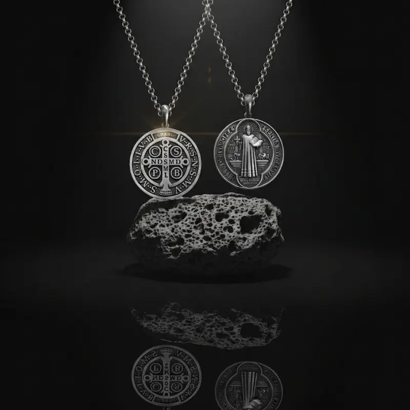 Saint Benedict Double-Sided Medal Pendant